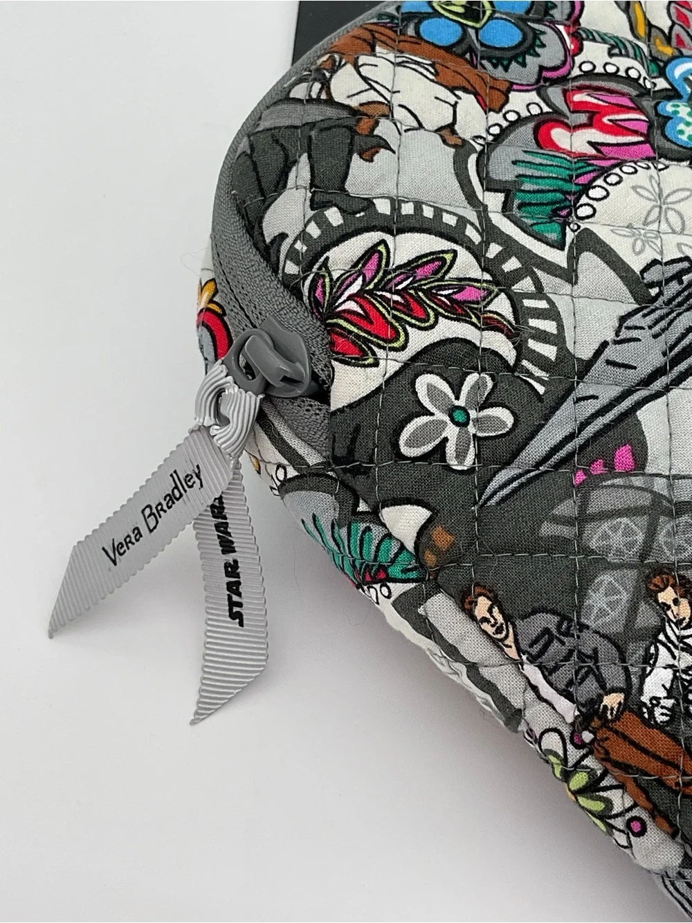 Vera Bradley Star Wars Floral Quilted Laptop Sleeve with Handle and Extra Pocket